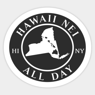 Roots Hawaii and New York by Hawaii Nei All Day Sticker